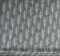 Thumbnail for Scandinavian Forest Tree Fabric – Green Linen Look Cotton for Home Décor & Upholstery