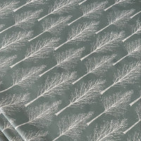 Thumbnail for Scandinavian Forest Tree Fabric – Green Linen Look Cotton for Home Décor & Upholstery