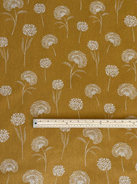 Thumbnail for Dandelion Linen-Look Fabric – Golden Yellow Cotton Blend for Upholstery & Drapery