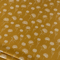 Thumbnail for Dandelion Linen-Look Fabric – Golden Yellow Cotton Blend for Upholstery & Drapery
