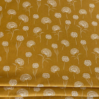 Thumbnail for Dandelion Linen-Look Fabric – Golden Yellow Cotton Blend for Upholstery & Drapery