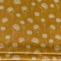 Thumbnail for Dandelion Linen-Look Fabric – Golden Yellow Cotton Blend for Upholstery & Drapery