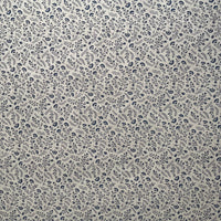 Thumbnail for Linen effect blue floral fabric for classic country interiors