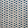 Thumbnail for Cream and blue coastal stripe material with linen-look texture