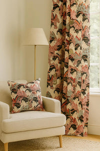 Thumbnail for Geisha and cherry blossom pattern fabric for curtains, cushions