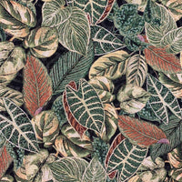 Thumbnail for Botanical woven fabric with earthy tones.

