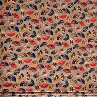 Thumbnail for High-quality printed cotton fabric with Japanese fan pattern