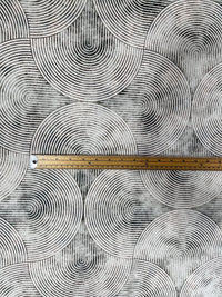Thumbnail for Geometric tiles pattern fabric for stylish furnishings.