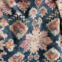 Thumbnail for Jewel toned ikat cotton fabric for cushions and blinds