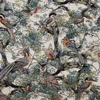 Thumbnail for Bird-themed tapestry material ideal for curtains and cushions.