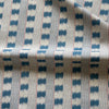 Thumbnail for Neutral and indigo striped fabric with textured finish