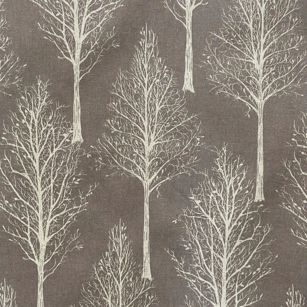Nordic natural woodland print on medium weight fabric