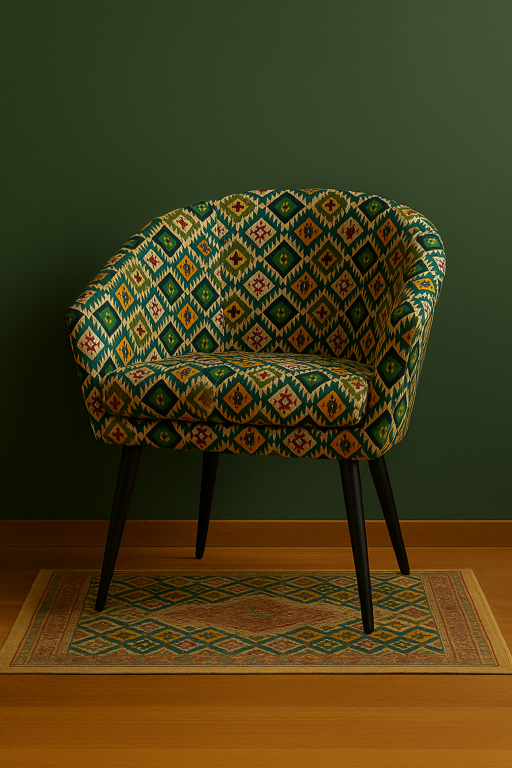 Multicolored decorative textile for furnishings