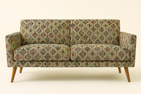 Thumbnail for Mid-century modern sofa upholstered in Kilim geometric fabric
