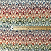 Thumbnail for Tropical-inspired bow arch design fabric.