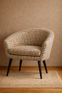 Thumbnail for Multicolour houndstooth style tapestry upholstery fabric