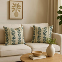 Thumbnail for Cottagecore pillow bundle with oak leaf and floral cushion covers