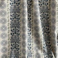 Thumbnail for Navy and green botanical fabric ideal for curtains and Roman blinds