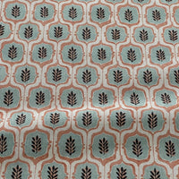 Thumbnail for Repeating teal medallion botanical pattern for interiors.