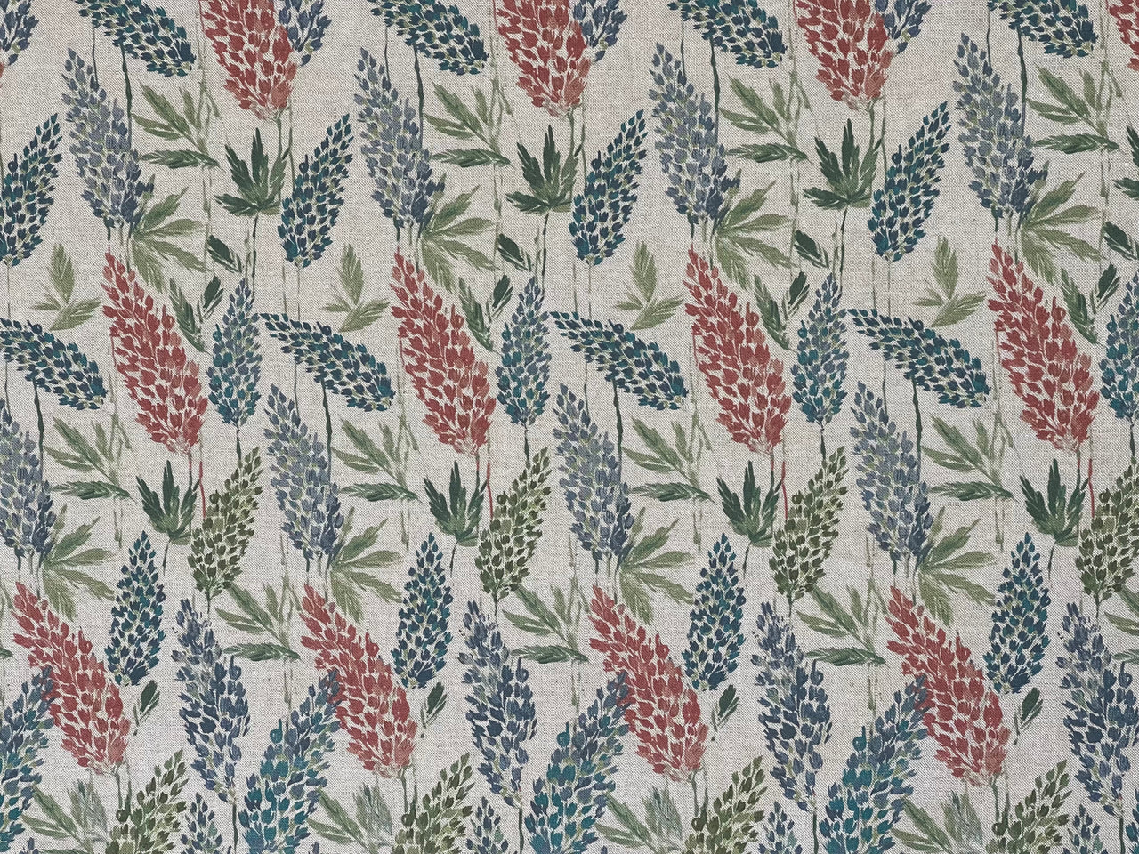 Scandinavian-inspired floral textile