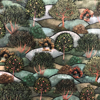 Thumbnail for Green apple tree tapestry fabric for upholstery