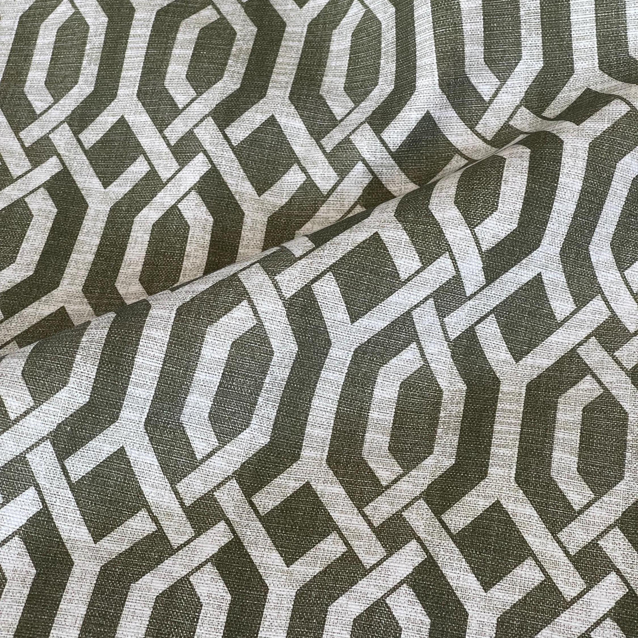 Earth-toned designer fabric with modern pattern – ideal for upholstery and interior styling
