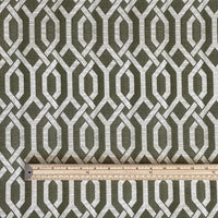 Thumbnail for Ruler scale next to trellis textile – detailed fabric planning image for buyers