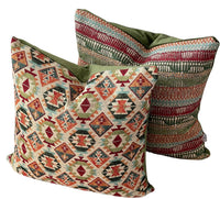 Thumbnail for Vintage-style throw pillow in rug design