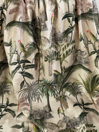 Thumbnail for Scenic tropical foliage and parrot print for interior decoration