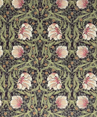 Thumbnail for Iconic William Morris floral fabric with tulips and foliage.