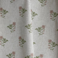 Thumbnail for Fabric with floral pattern on a light gray background