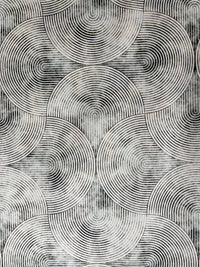 Thumbnail for Tiles effect light grey velvet textile for furniture.