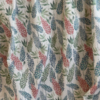 Thumbnail for Beige-grey fabric with forest clover pattern