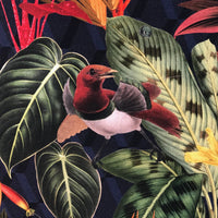 Thumbnail for Home décor cotton fabric with exotic flora and fauna