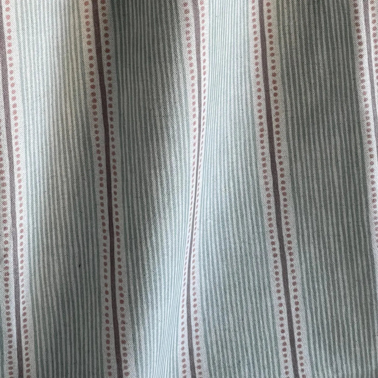Medium weight cotton linen fabric with elegant stripe pattern