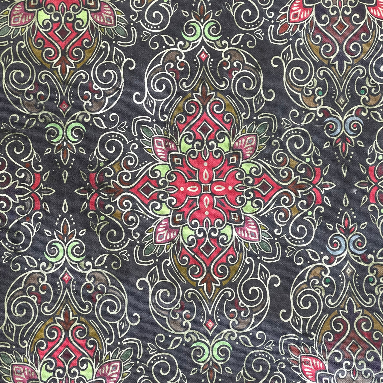 Soft cotton curtain in oriental kilim carpet print