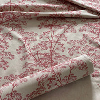 Thumbnail for Red wildflower fabric for country cottage style interiors