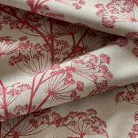 Thumbnail for Red botanical pattern fabric ideal for lampshades and home decor