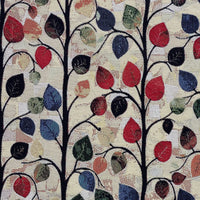 Thumbnail for Spanish gobelin upholstery fabric featuring colourful tree branches and leaves