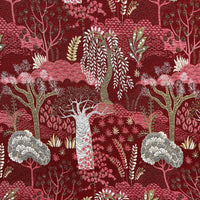 Thumbnail for Ruby and gold fabric for upholstery and decor