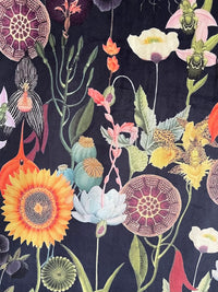 Thumbnail for Colorful floral pattern on a dark background