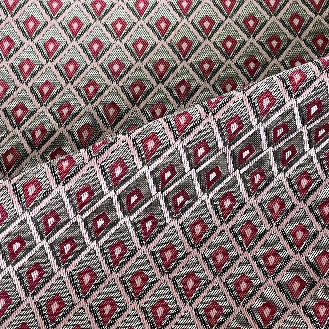 Rosetta Lattice Weave curtain fabric geometric pattern