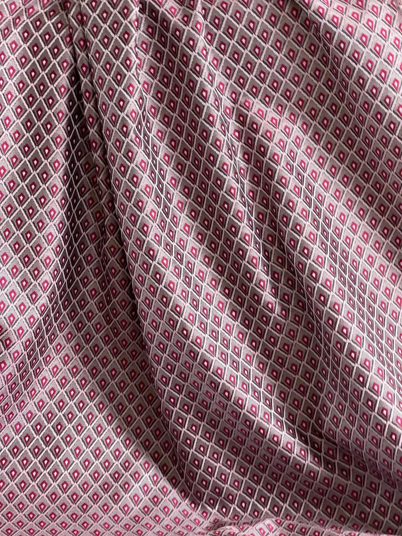 Classic geometric drapery fabric texture