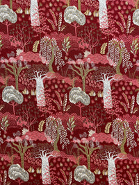 Thumbnail for Soft furnishing fabric with exotic tree print