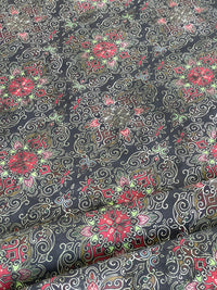 Thumbnail for High-resolution texture shot of Persian carpet-inspired cotton

