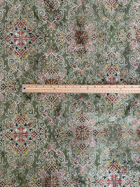 Thumbnail for Vintage rug-style print on organic cotton fabric