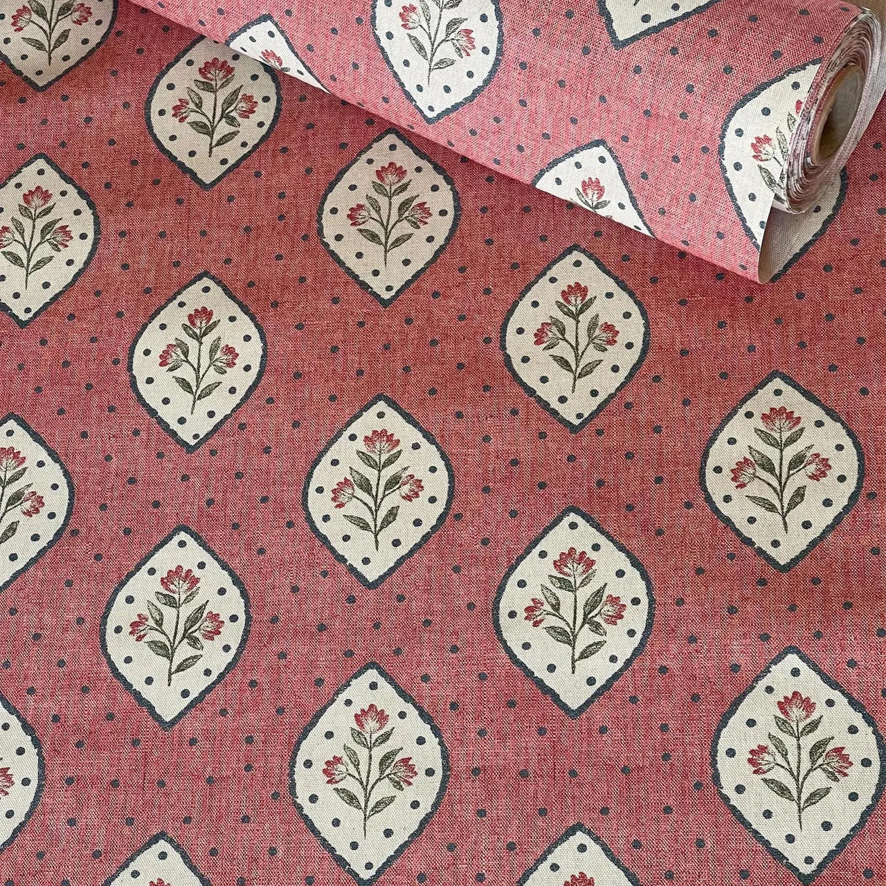 Classic floral medallion cotton fabric for home décor