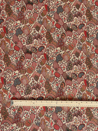 Thumbnail for Patterned fabric with a ruler for scale on a white background
