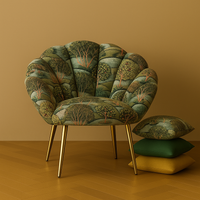 Thumbnail for Custom apple tree upholstered chair for living room.