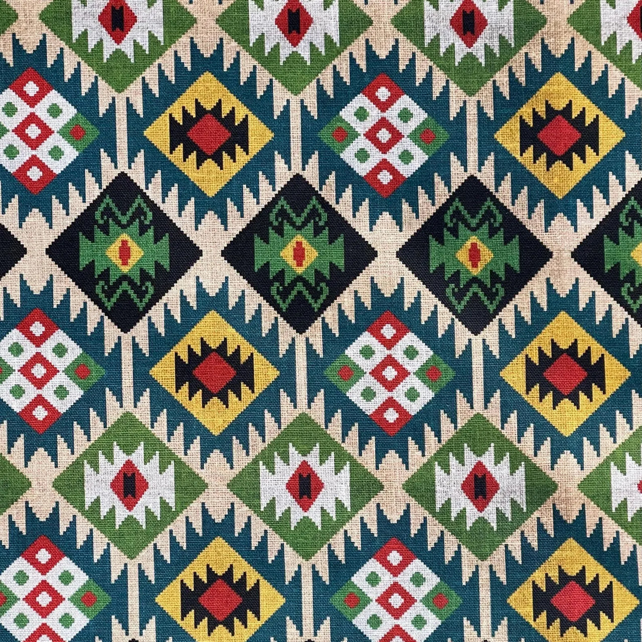 Global design cotton fabric with pattern detail